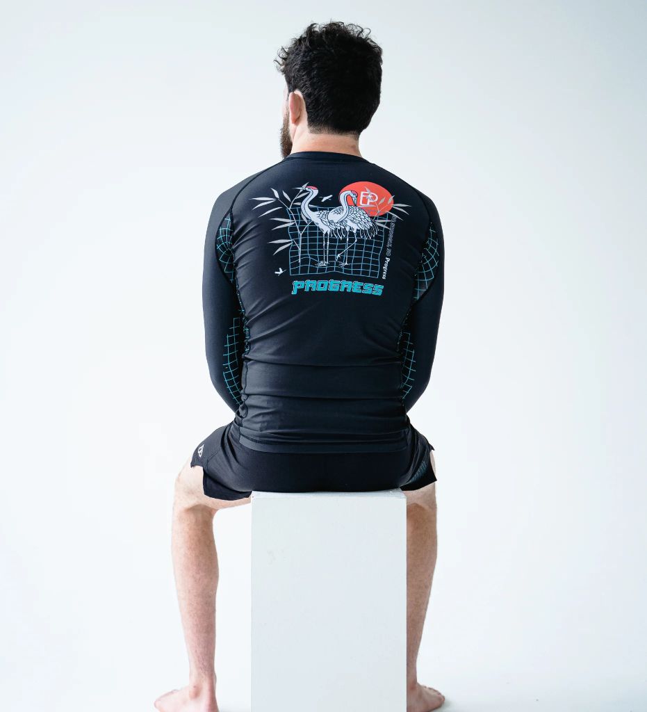 Progress Jiu Jitsu Unknown Crane LS Rashguard Black