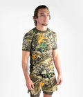 Progress Jiu Jitsu Woodland Camo SS Rashguard Brown-Camo