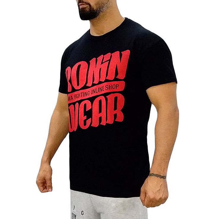 RoninWear Big Logo S-19 T-shirt Black-Red