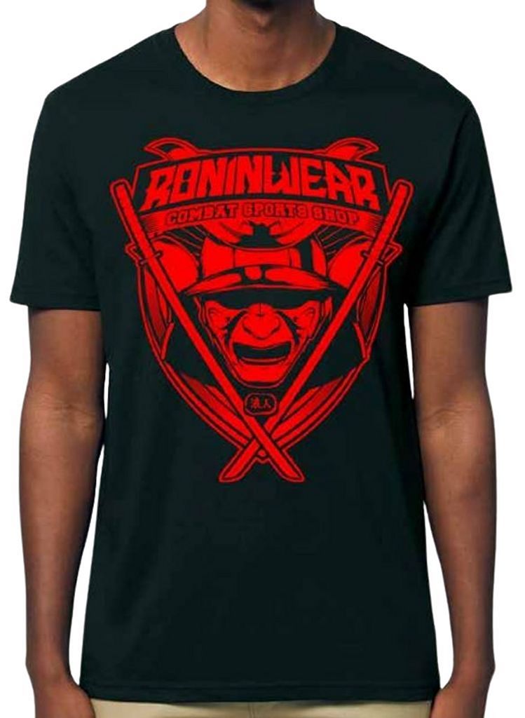 RoninWear Samurai Shield T-shirt Grey-White