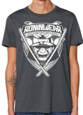 RoninWear Samurai Shield T-shirt Grey-White