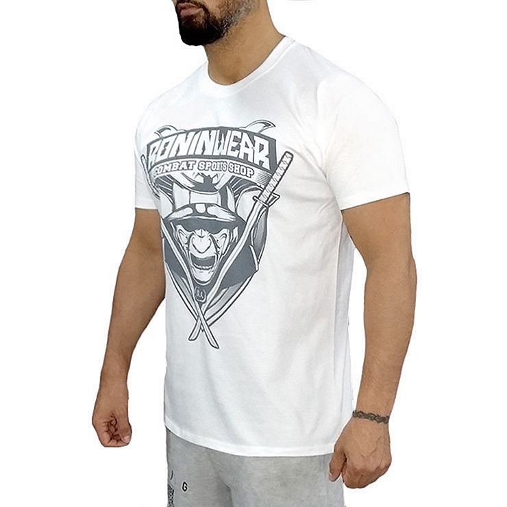 RoninWear Samurai Shield T-shirt Vintage White