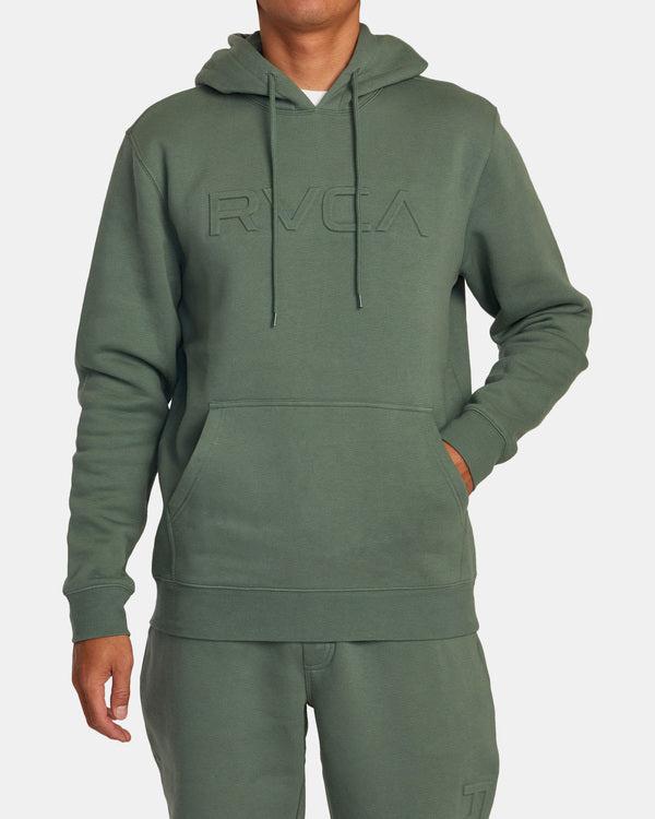 RVCA Big Embossed Hoodie Turquoise