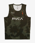 RVCA Hawaii Sport Vent Tank Top Green-Camo