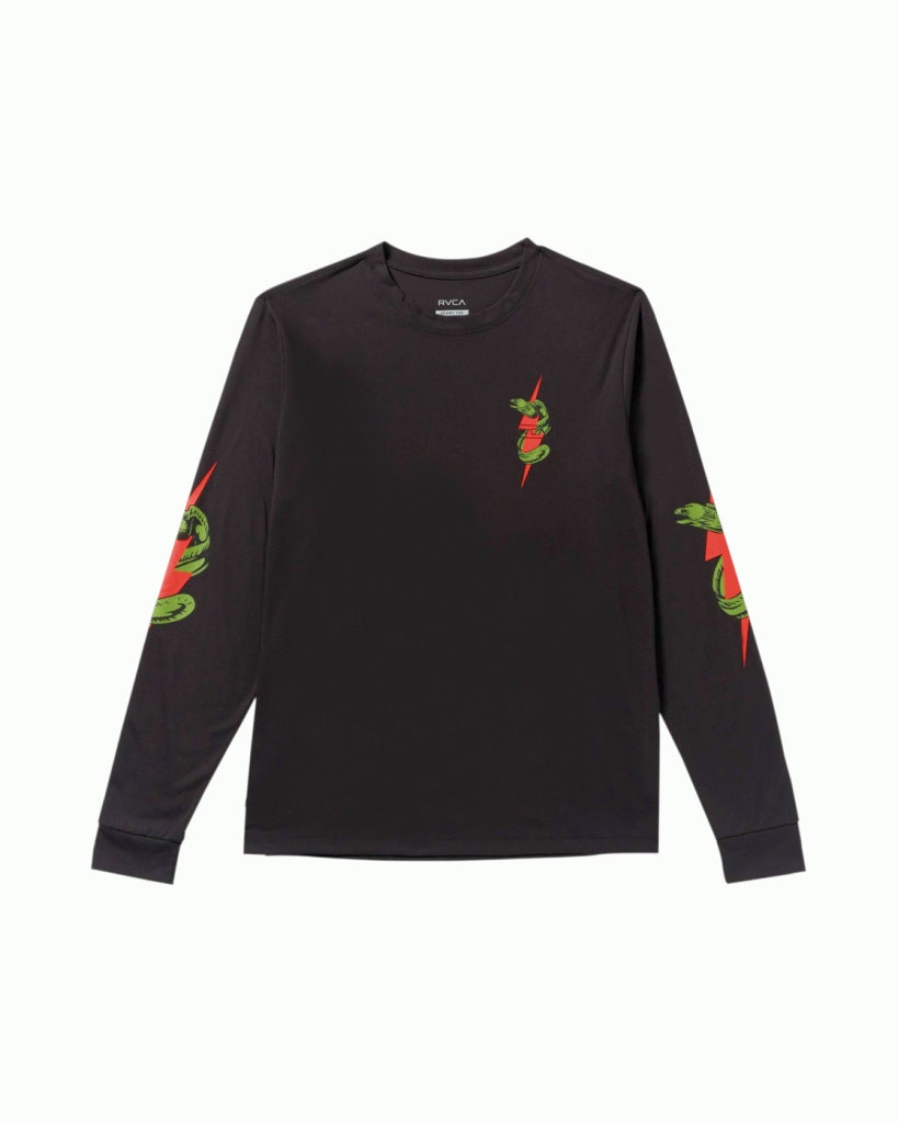 RVCA Shock Squad LS Black-Yellow