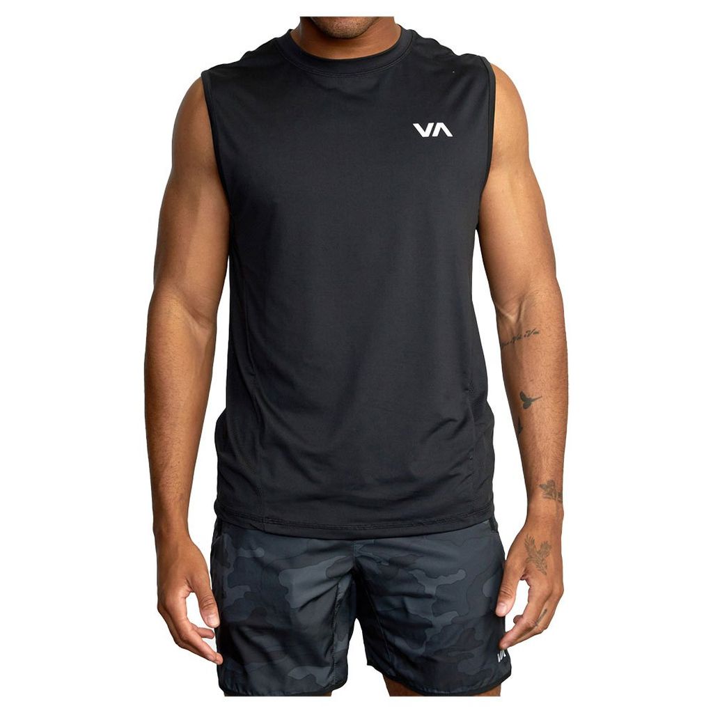 RVCA Sport Vent Muscle Tank Top Black