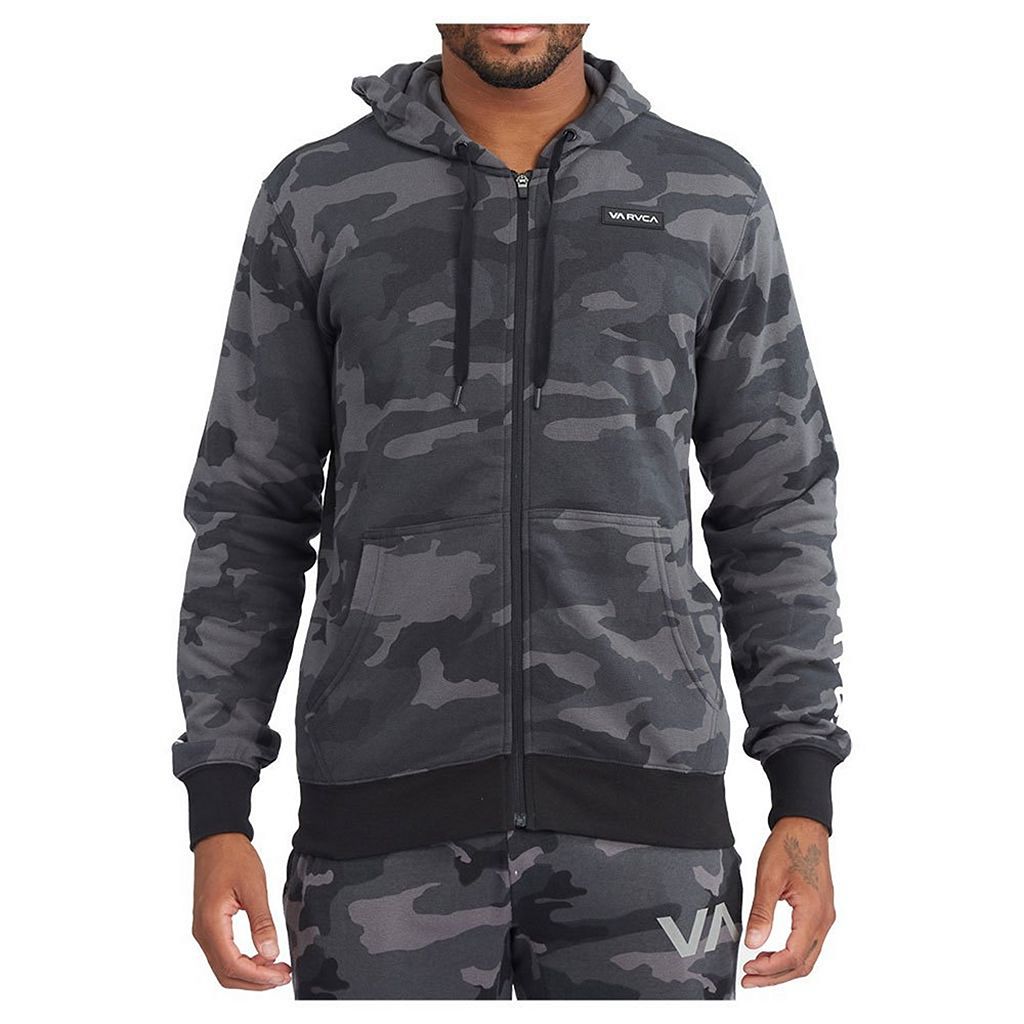 RVCA Swift Patch Hoodie Camo-Grey