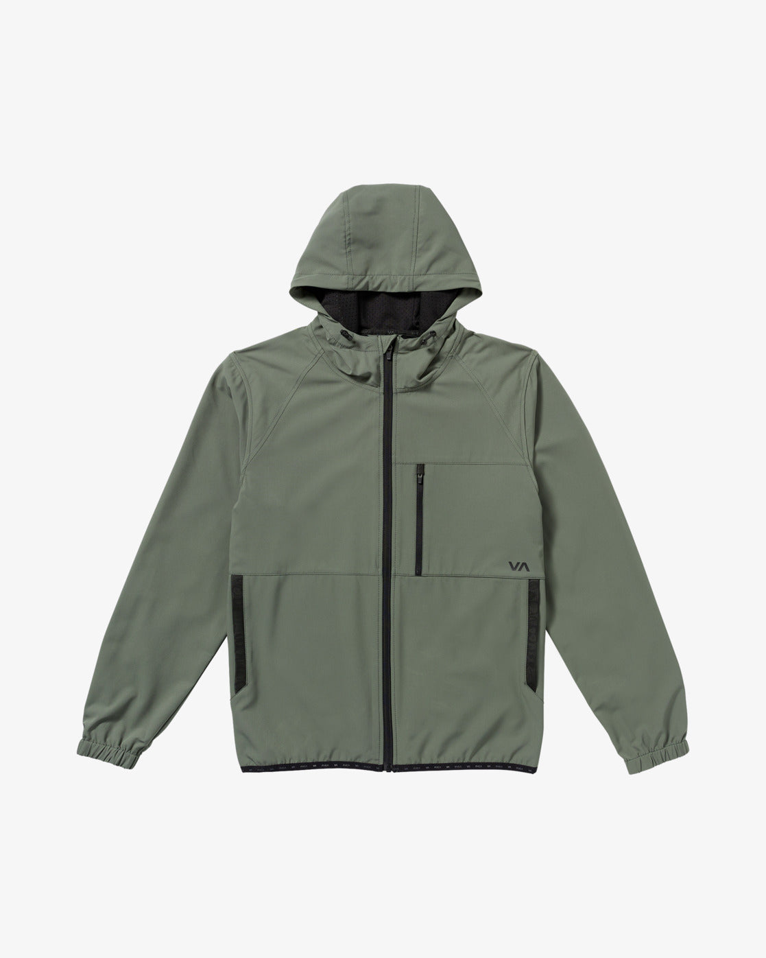 RVCA VA Sport Yogger Mens Windbreaker Jacket Green