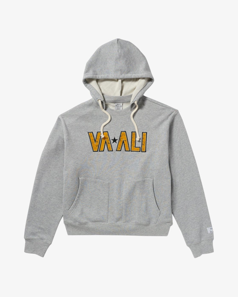RVCA X Ali Hoodie Grey-Yellow
