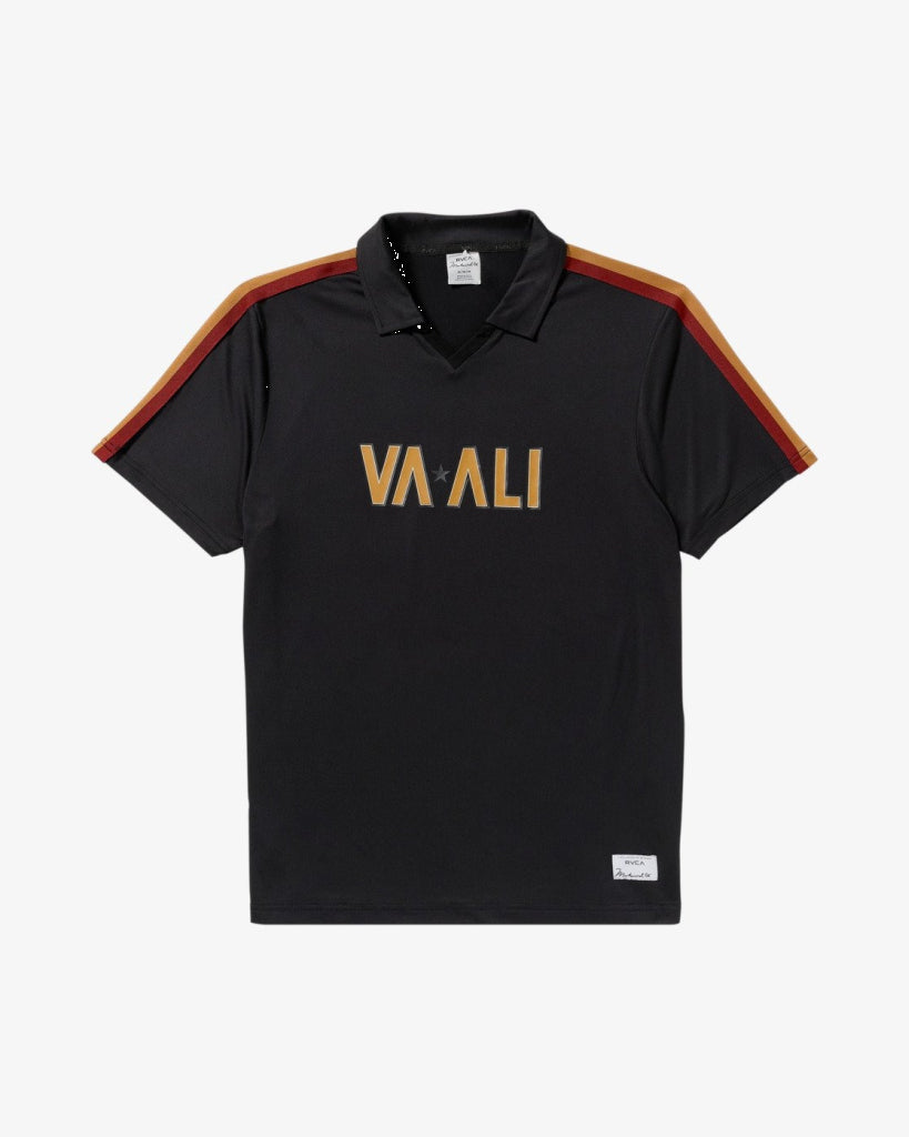 RVCA X Ali Rumble Polo Black-Yellow