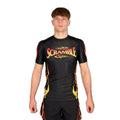 Scramble 1998 Fire SS Rashguard Black-Orange
