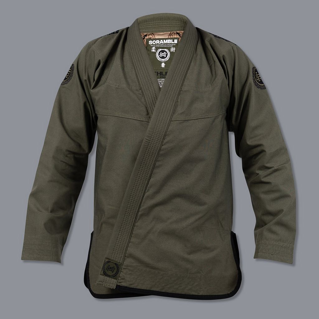 Scramble Athlete Pro Canvas BJJ Gi Green