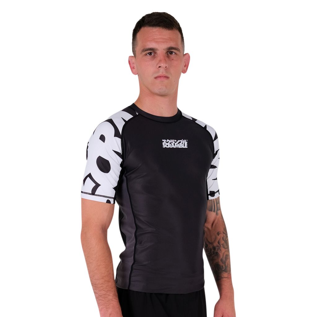 Scramble Baka SS Rashguard Black-White
