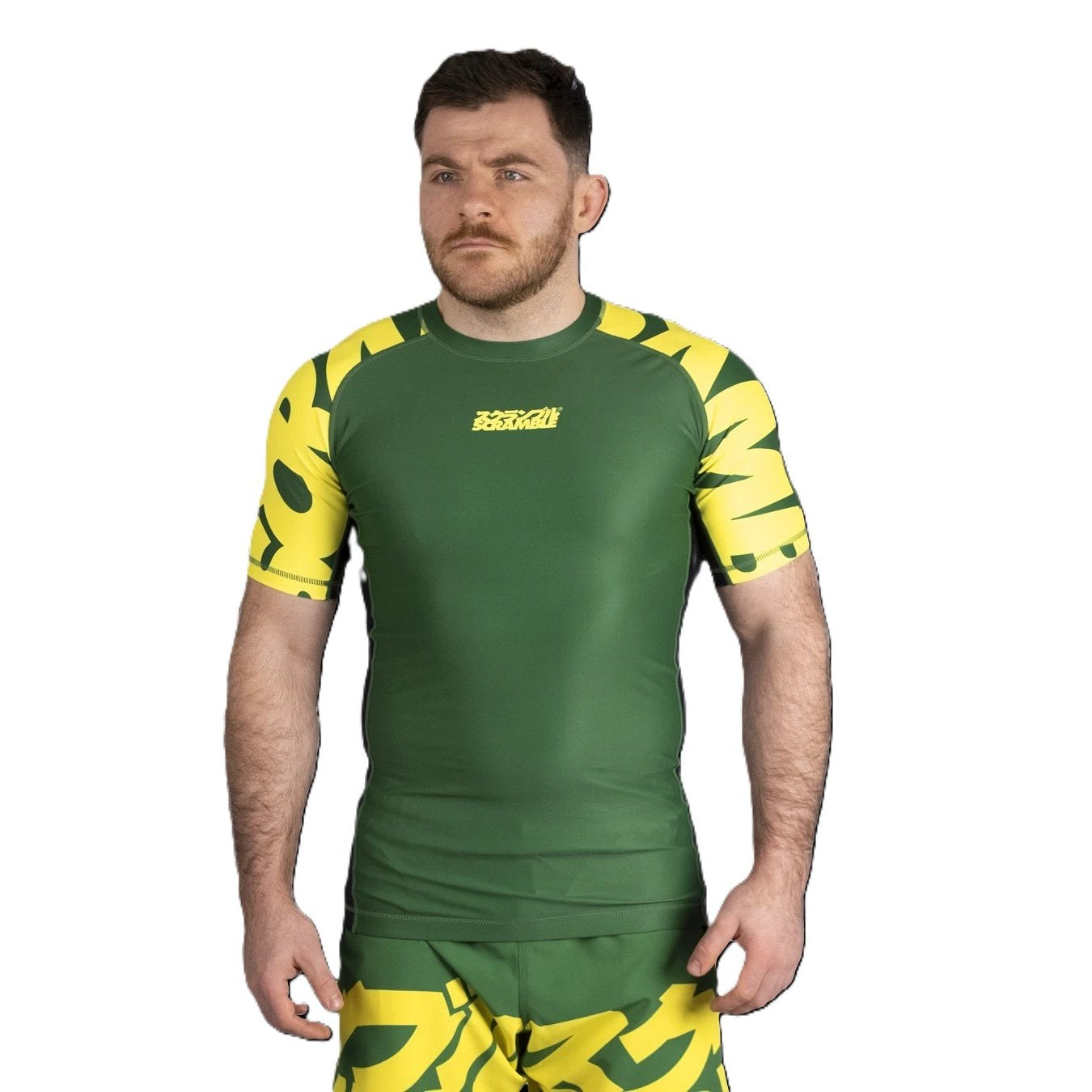 Scramble Rashguard Green-Yellow