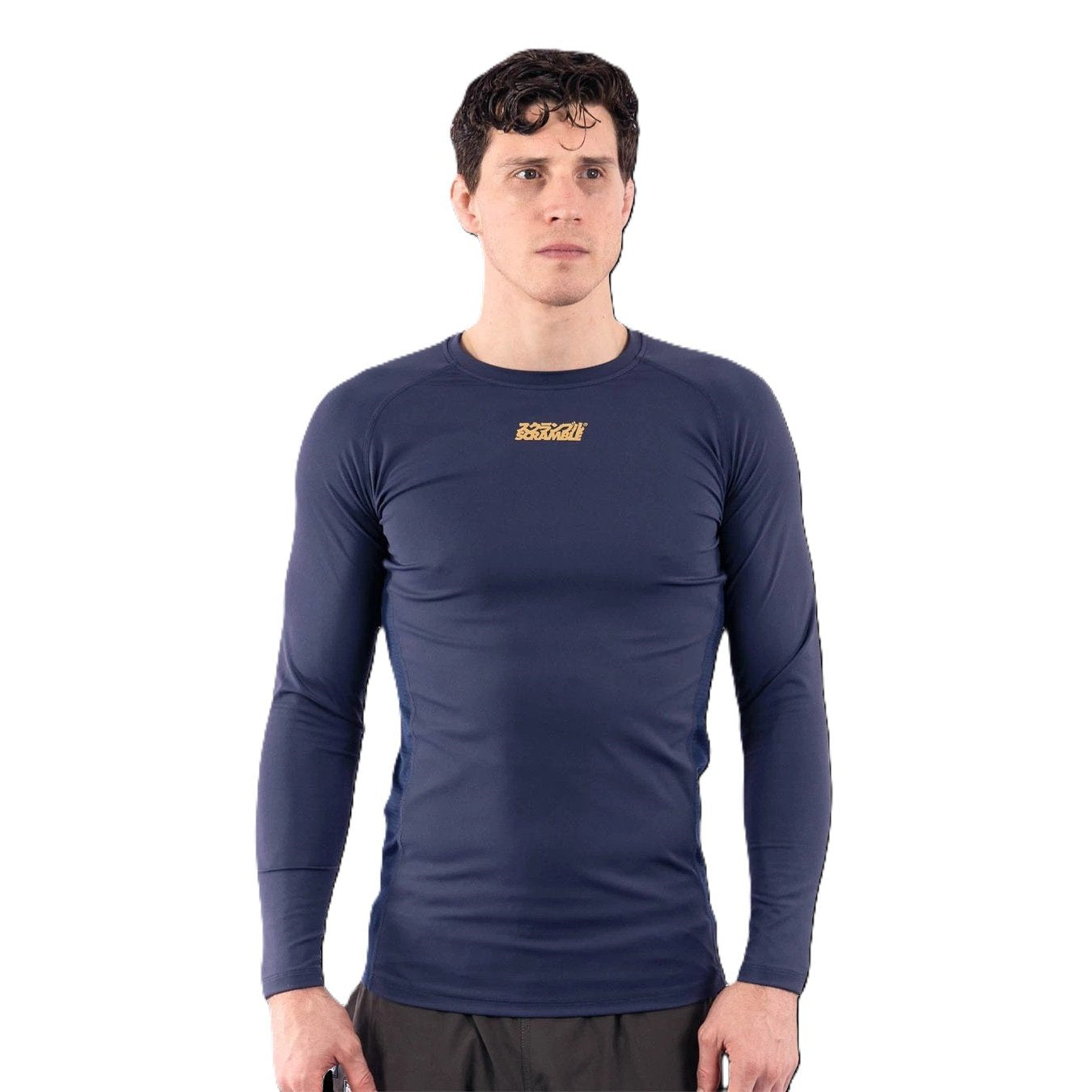 Scramble Shinobi LS Rashguard Navy Blue