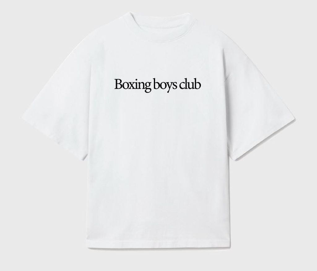 Shark Boxing Boxing Boys Club T-Shirt White