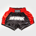 Shark Boxing Rainbow Muay Thai Shorts Black-Red