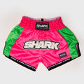 Shark Boxing Rainbow Muay Thai Shorts Pink-Green
