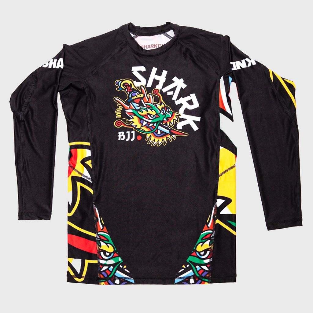 Shark Boxing Tokio LS Rashguard Black-Multicolored