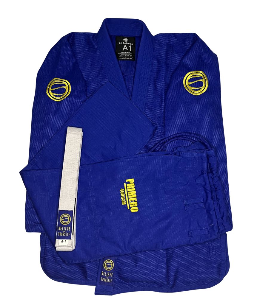 Soiltechnique Primero 450 GSM BJJ Gi Blue-Yellow