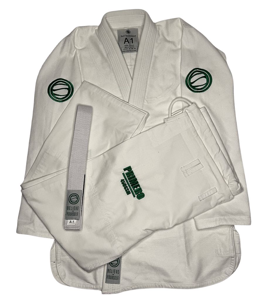 Soiltechnique Primero 450 GSM BJJ Gi White-Green