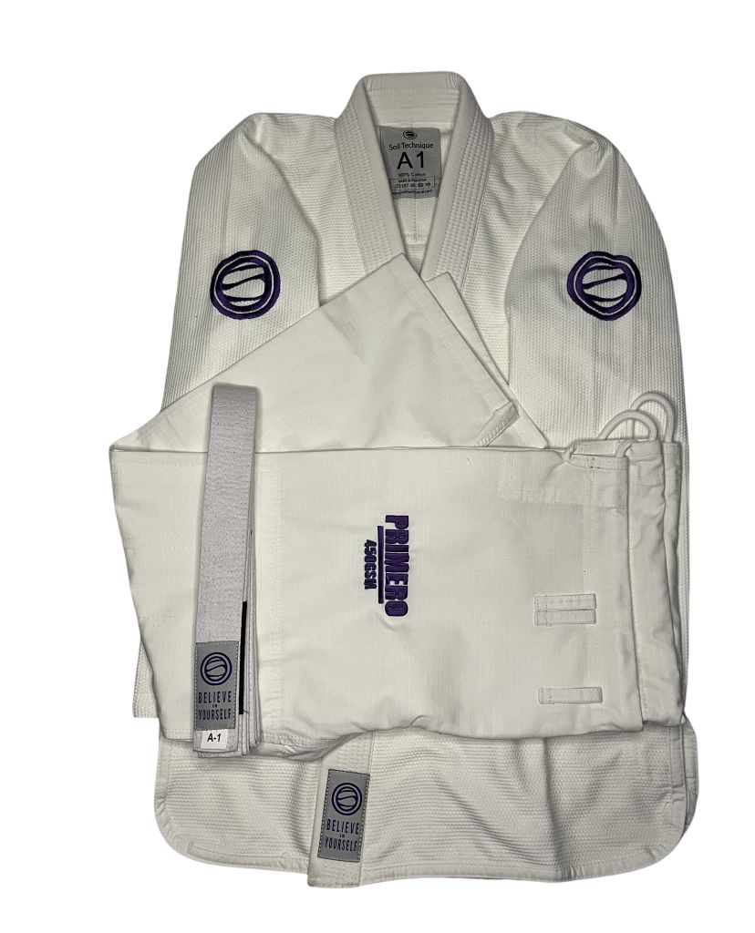 Soiltechnique Primero 450 GSM BJJ Gi White-Purple