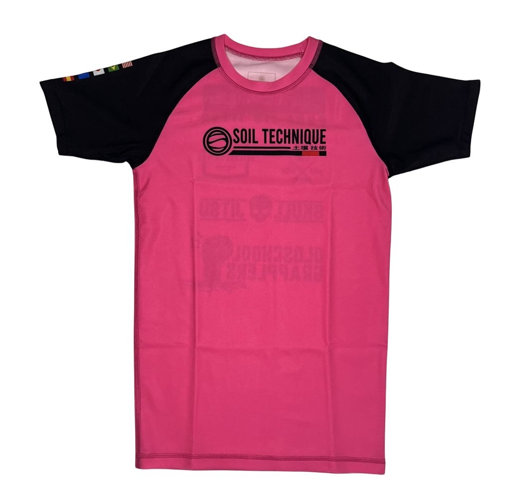 Soiltechnique Logo SS Rashguard Pink