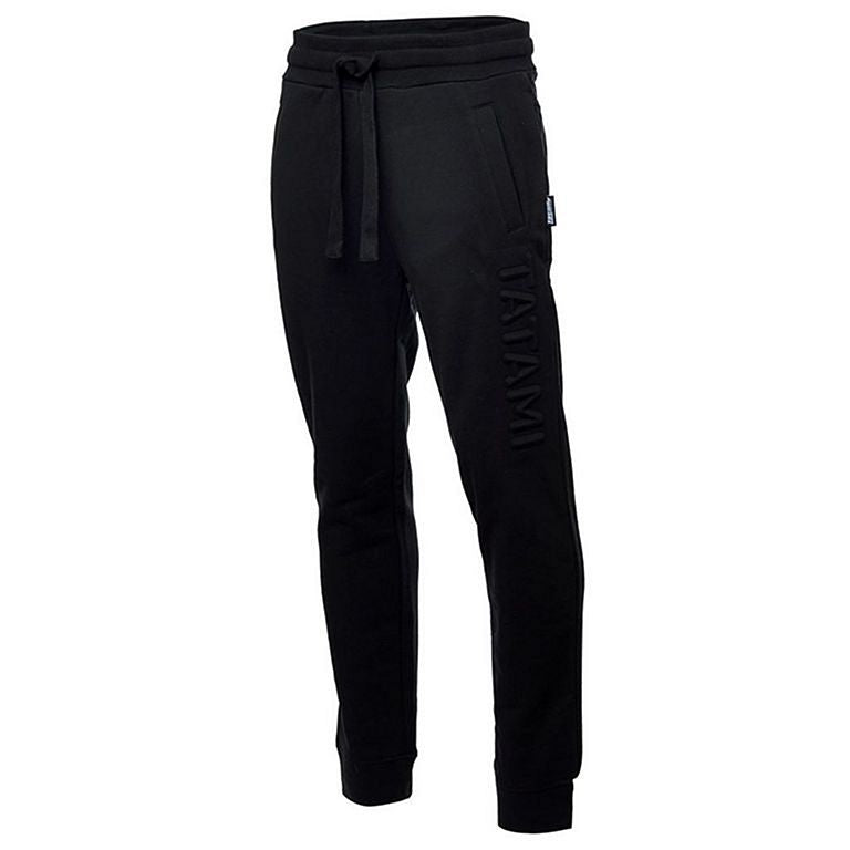 Tatami Etch Embossed Joggers Black