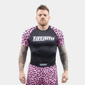Tatami Recharge Leopard SS Rashguard Pink