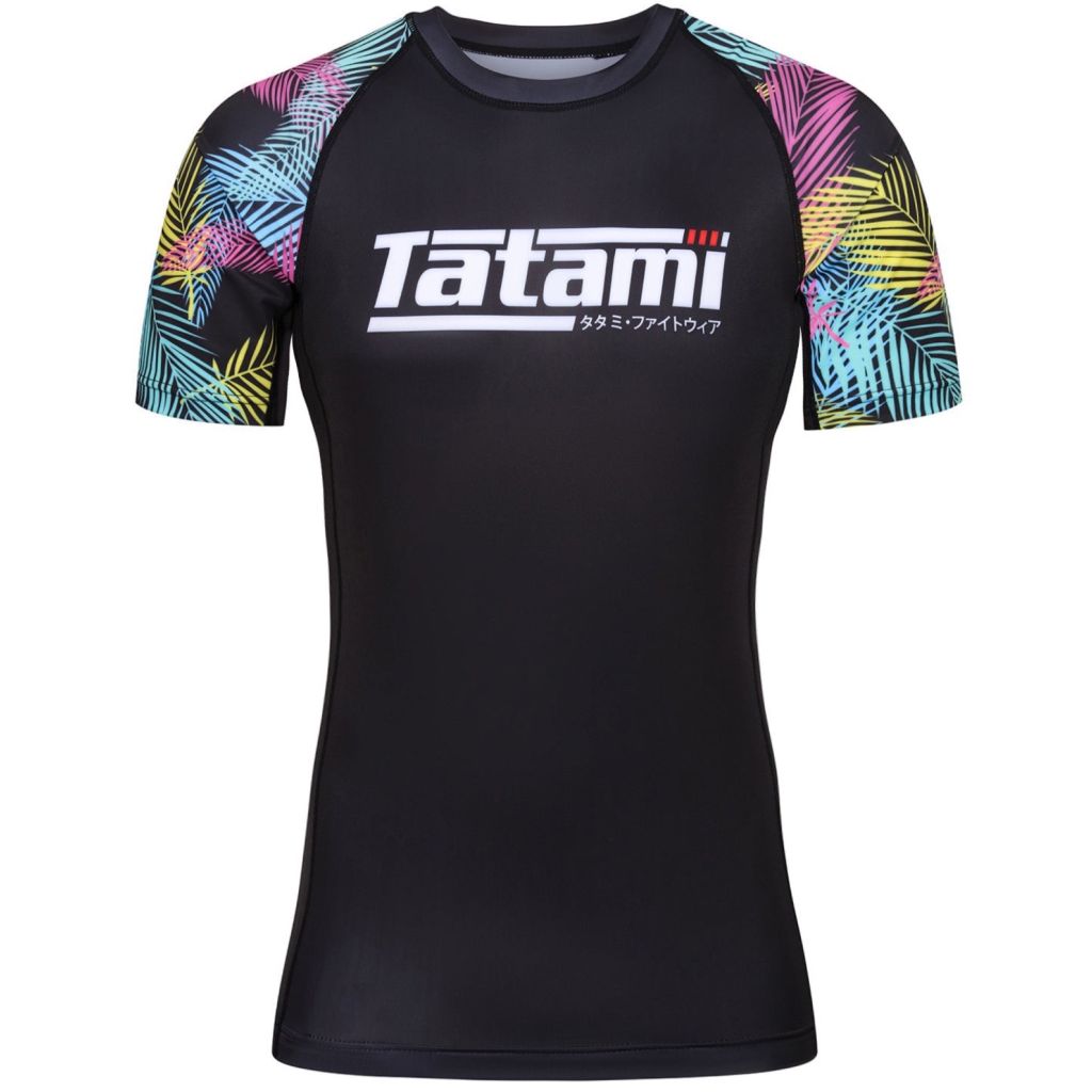 Tatami Recharge Tropicana SS Rashguard Black