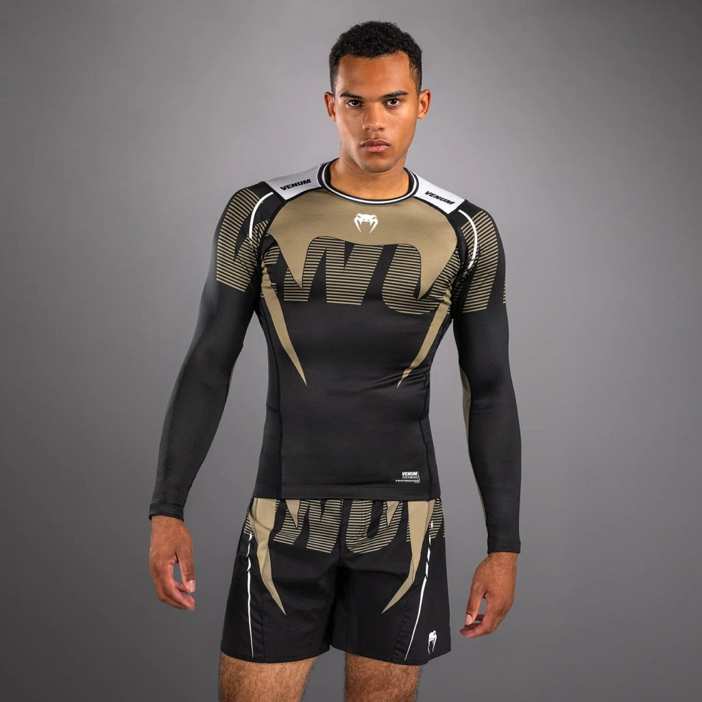 Venum Adrenaline LS Rashguard Black-Brown