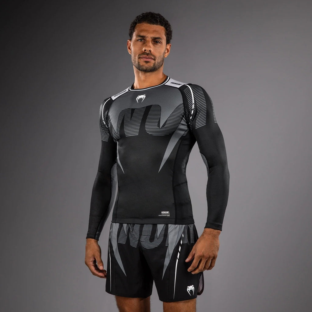 Venum Adrenaline LS Rashguard Black-Grey