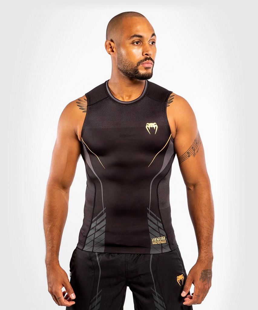 Venum Athletics SS Rashguard Black-Gold