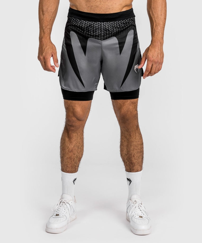 Venum Attack MMA Fight Shorts Black-Grey