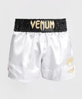 Venum Classic Muay Thai Shorts White-Gold
