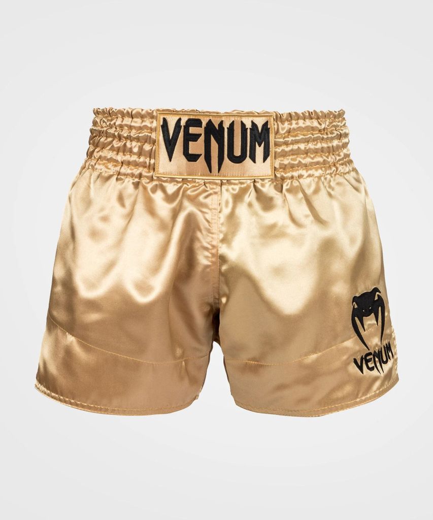 Venum Classic Muay Thai Shorts Gold-Black