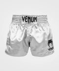Venum Classic Muay Thai Shorts Silver-Black