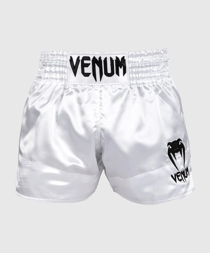 Venum Classic Muay Thai Shorts White-Black