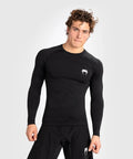 Venum Contender Mens LS Rashguard Black