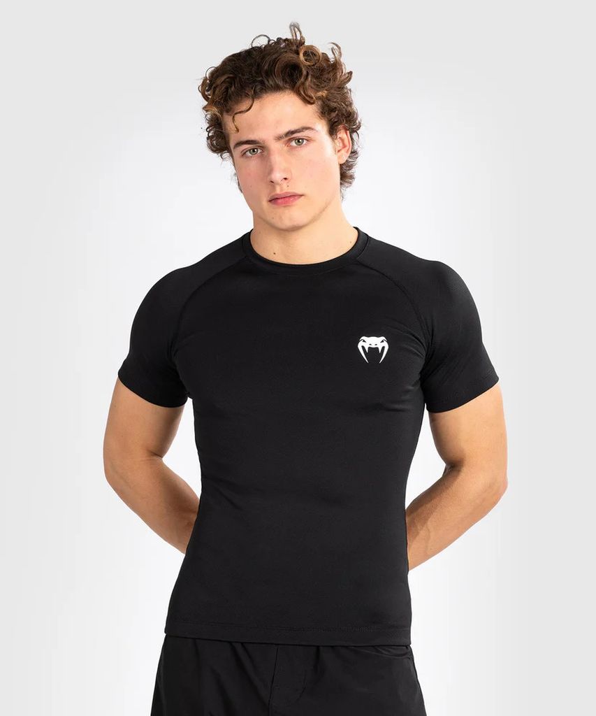 Venum Contender Mens SS Rashguard Black