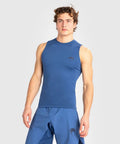 Venum Contender Mens Sleeveless Rashguard Blue