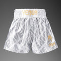 Venum Contender XT Muay Thai Shorts White-Silver