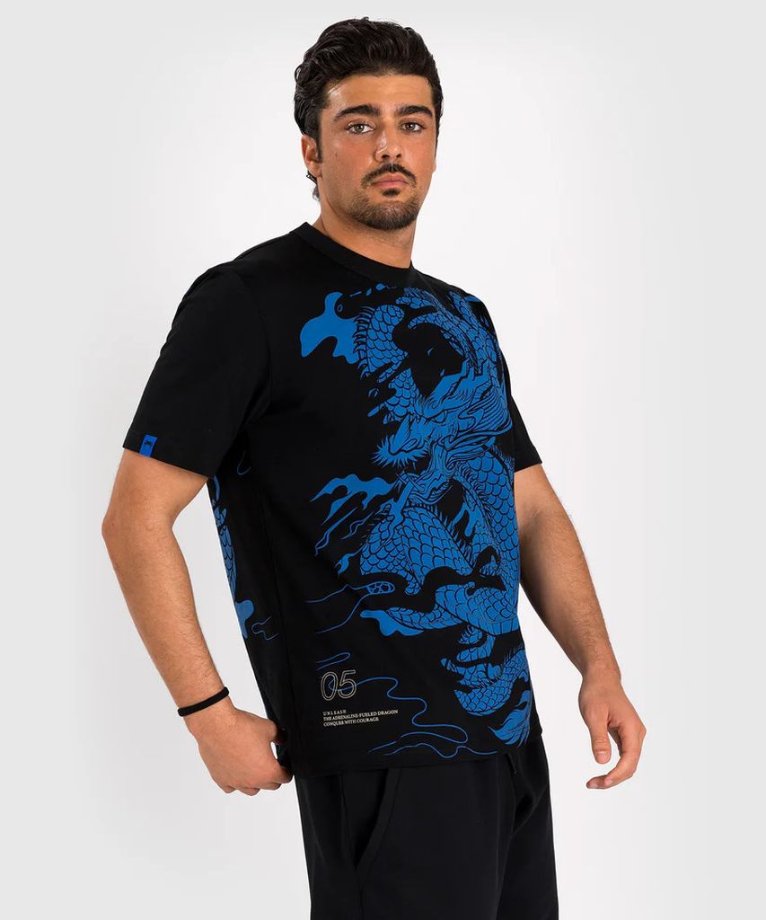 Venum Dragons Flight Mens T-Shirt Black-Blue