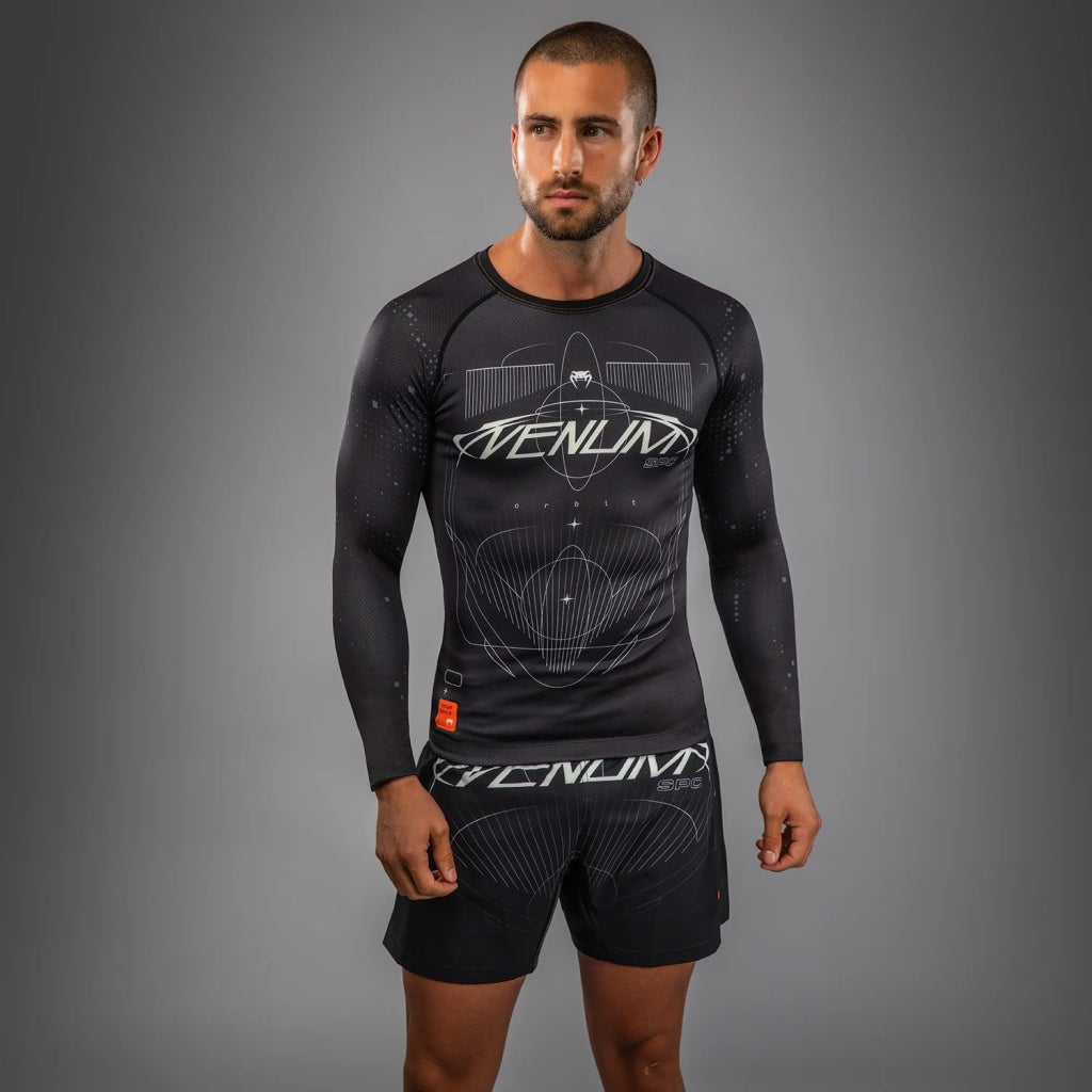 Venum Eclipse LS Rashguard Black-White