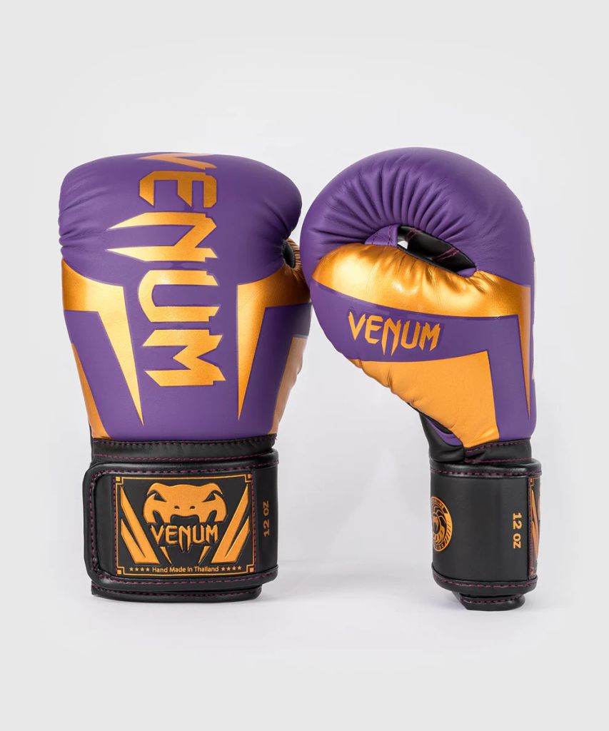Venum Elite Boxing Gloves White-Black