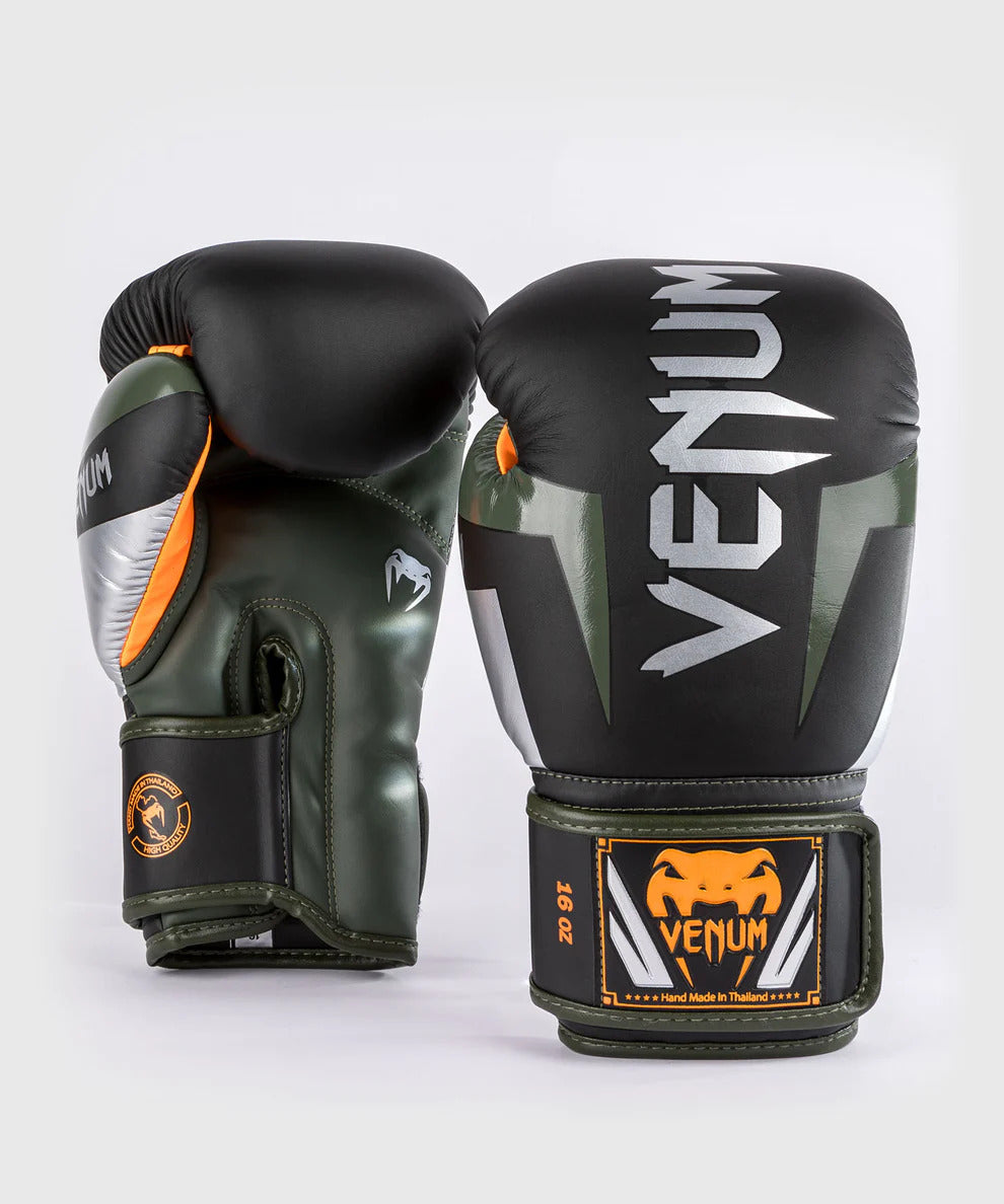 Venum Elite Boxing Gloves Black-Green