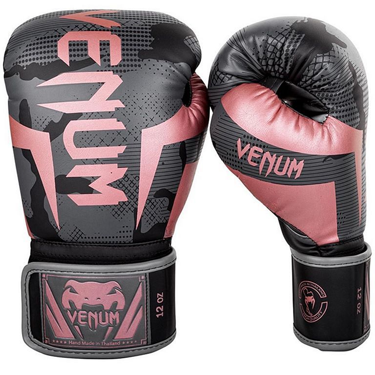 Venum Elite Boxing Gloves White-Gold