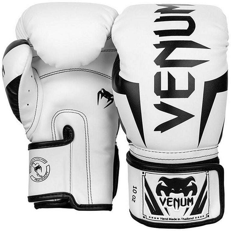 Venum Elite Boxing Gloves White-Gold