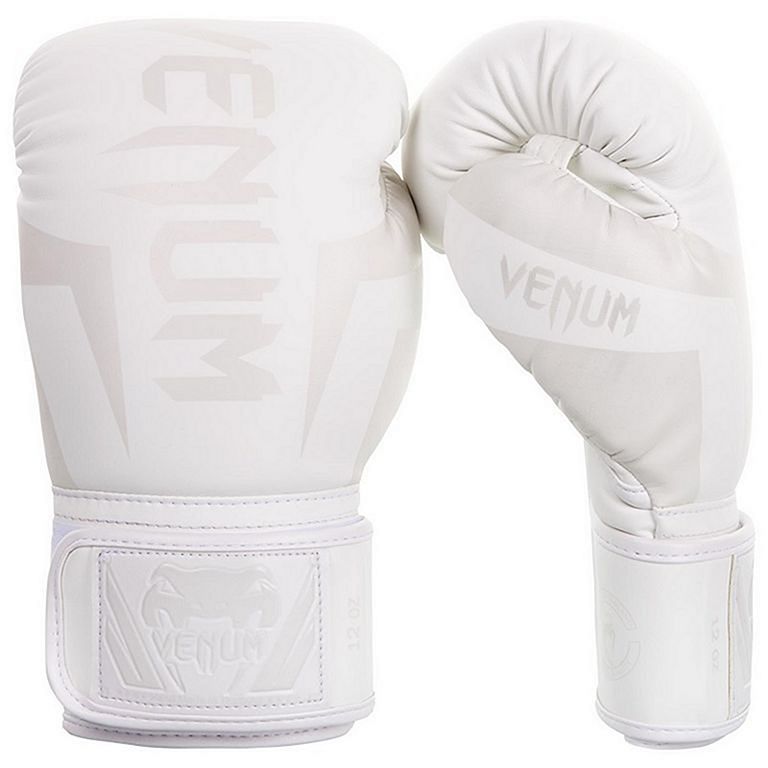 Venum Elite Boxing Gloves White-Black