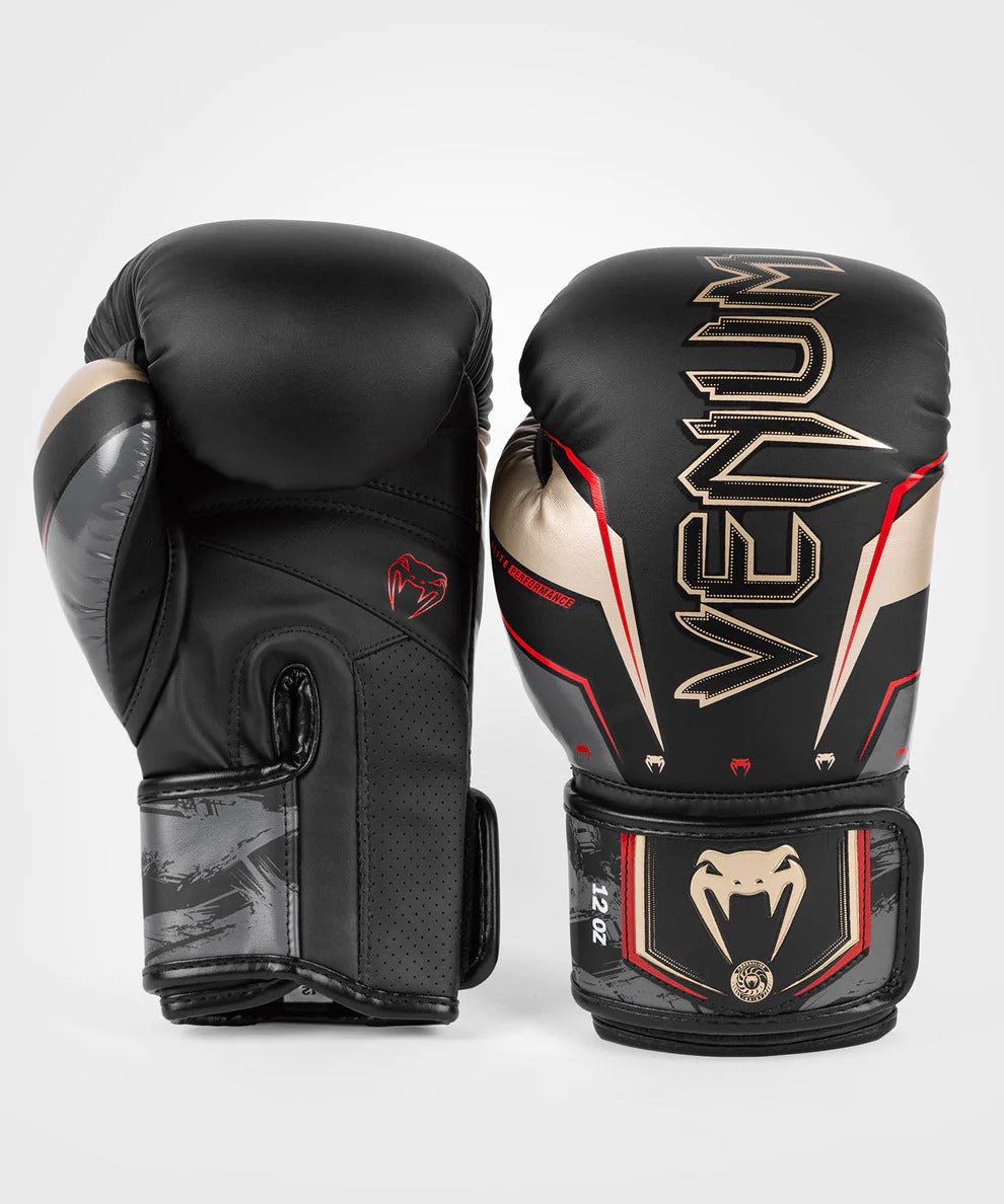 Venum Elite Evo Boxing Gloves Black-Orange